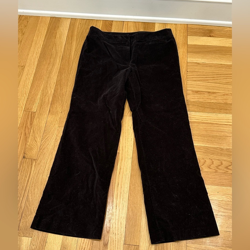 Sigrid Olsen Classic Black Velvet Wide Leg Pant